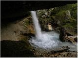 Koča pri Peričniku - The Upper Peričnik waterfall